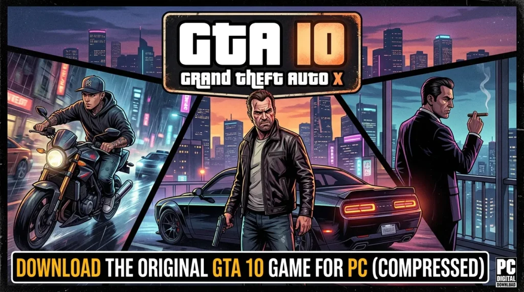 Descargar GTA 10 para PC (Comprimido) — Guía Completa 2025