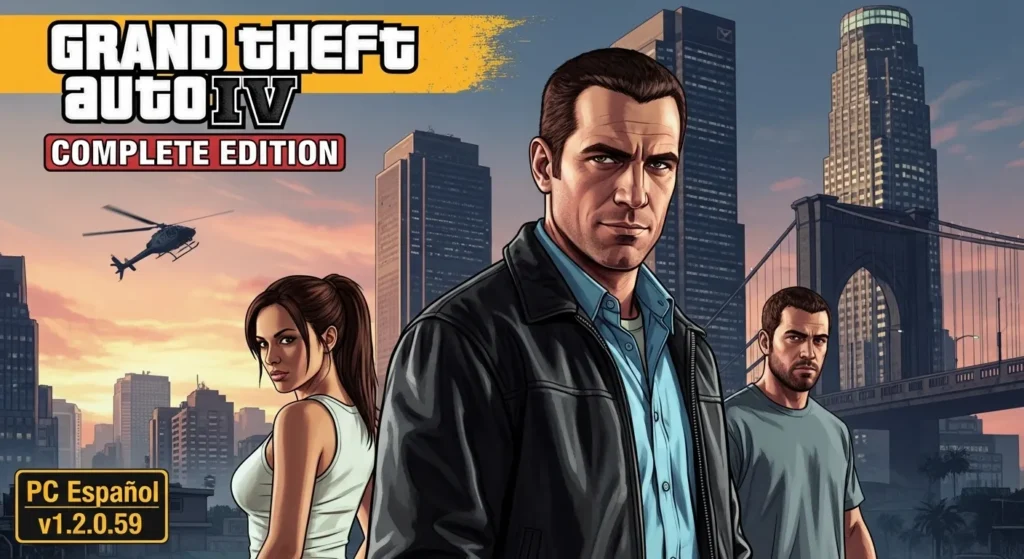 GRAND THEFT AUTO IV COMPLETE EDITION (GTA IV) PC ESPAÑOL v1.2.0.59