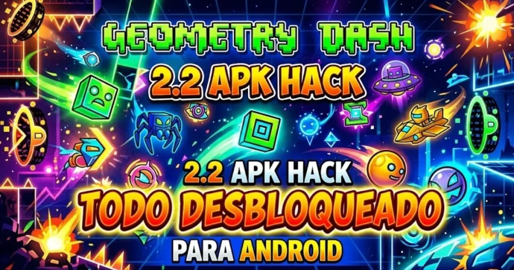 Geometry Dash 2.2 APK Hack Todo Desbloqueado Para  Android