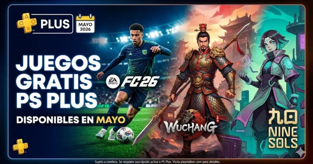 Los 3 juegos gratis de PlayStation Plus en mayo 2026 (y cuál deberías jugar primero)