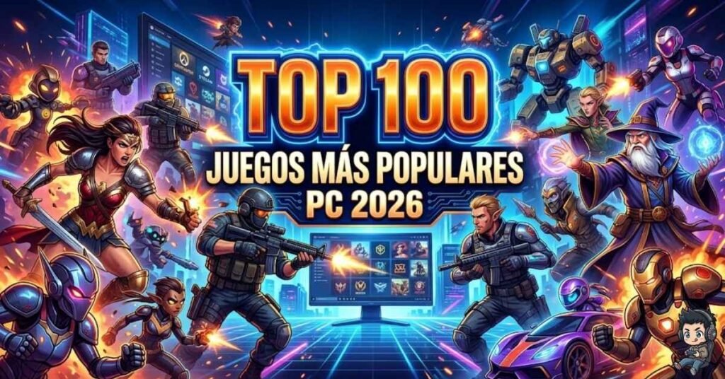 Los 100 Juegos Más Populares para PC en 2026 — Lista Actualizada
