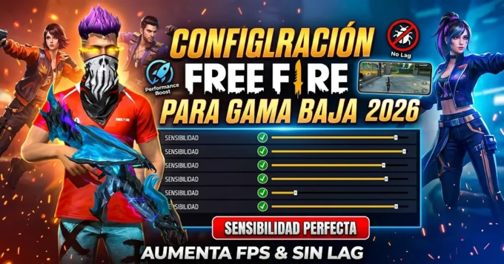 Configuración Free Fire Gama Baja