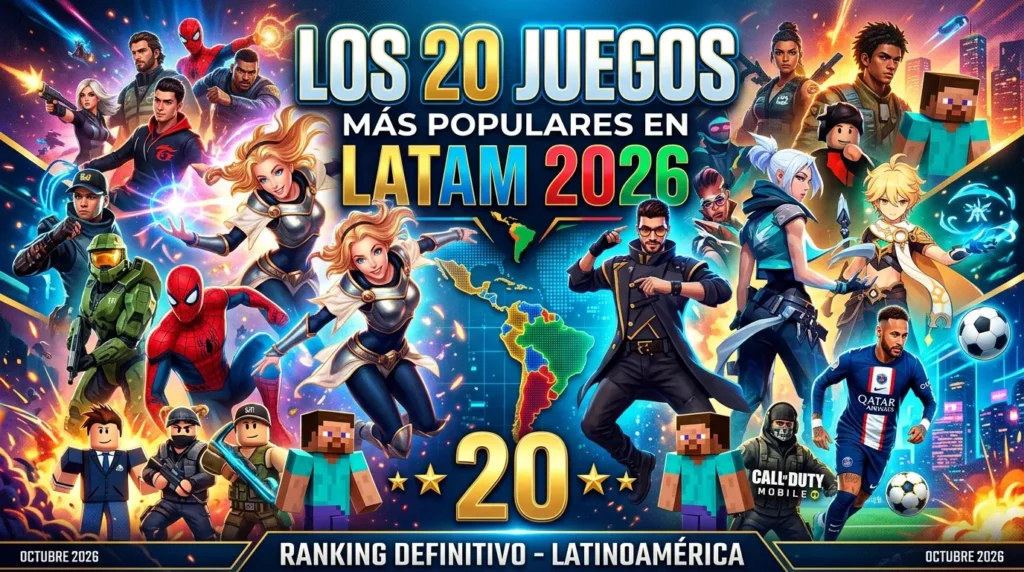 juegos más populares en LATAM