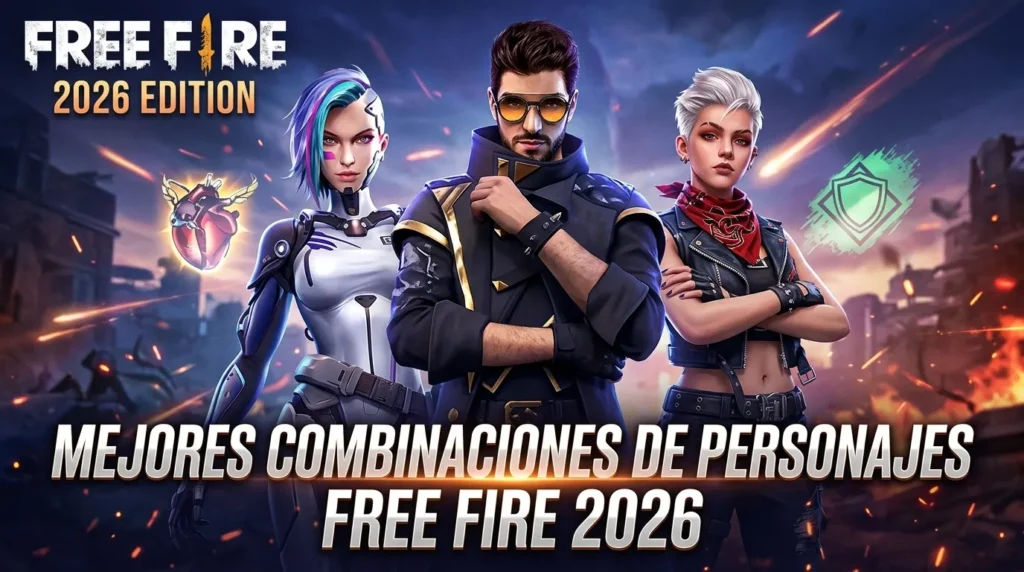 mejores combinaciones personajes free fire