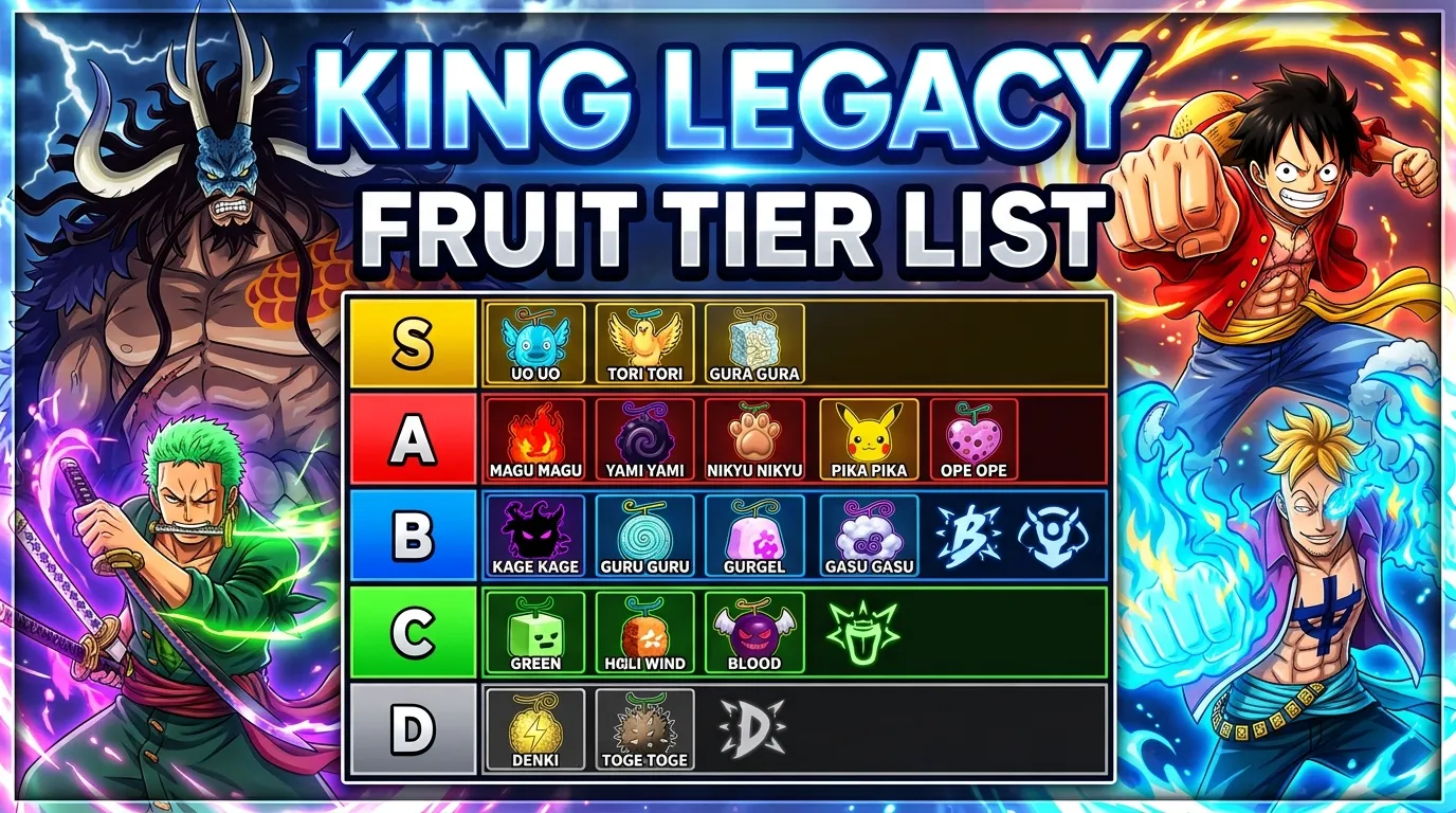 king legacy fruit tier list