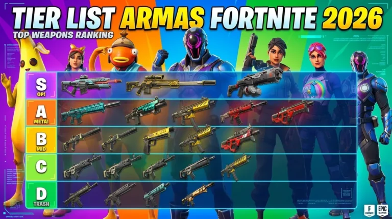 Tier list armas Fortnite