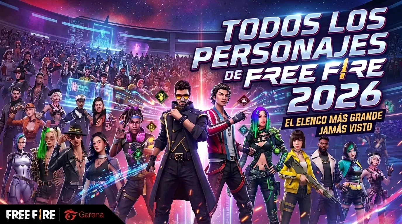 Todos los personajes Free Fire