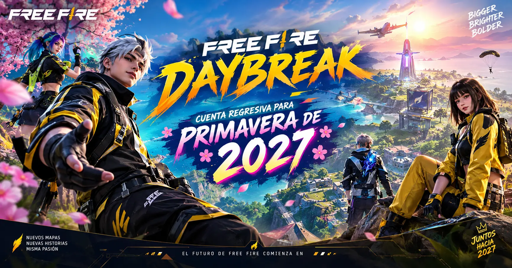 Free Fire Daybreak cuenta regresiva