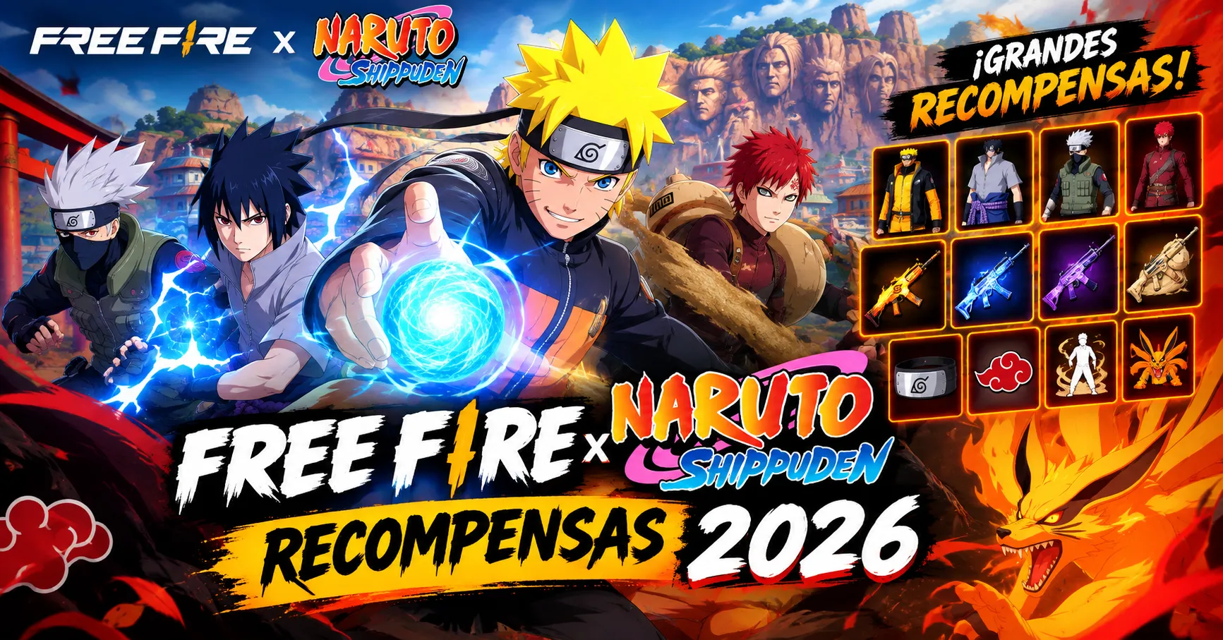 Free Fire x Naruto Shippuden