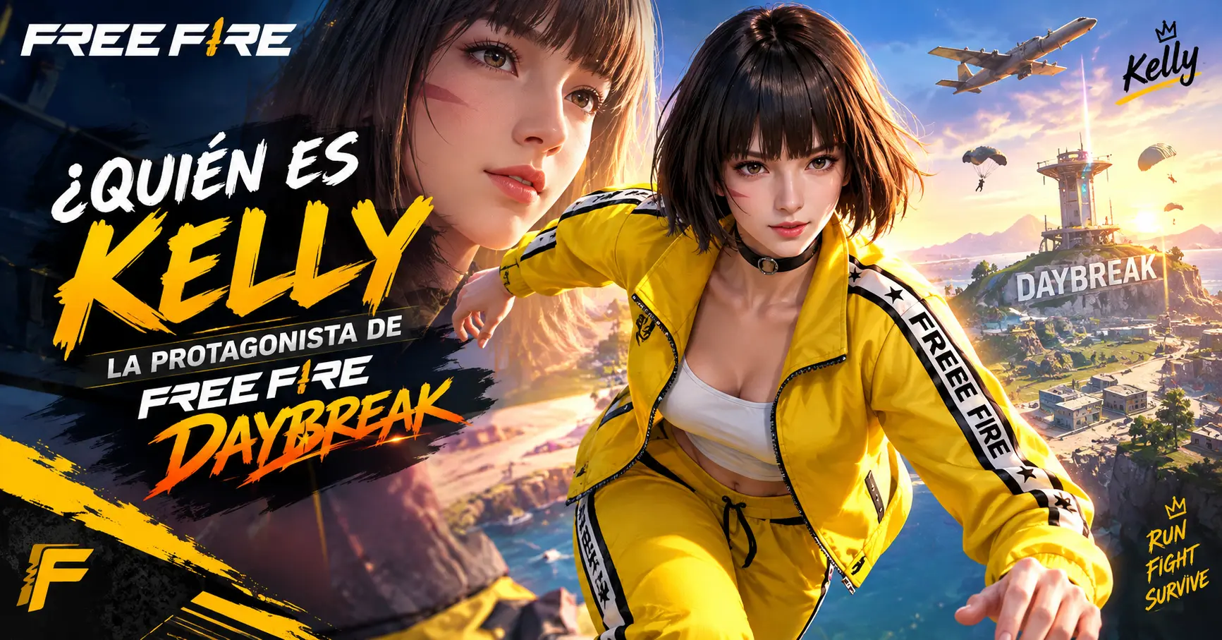 quién es kelly, la protagonista de free fire daybreak