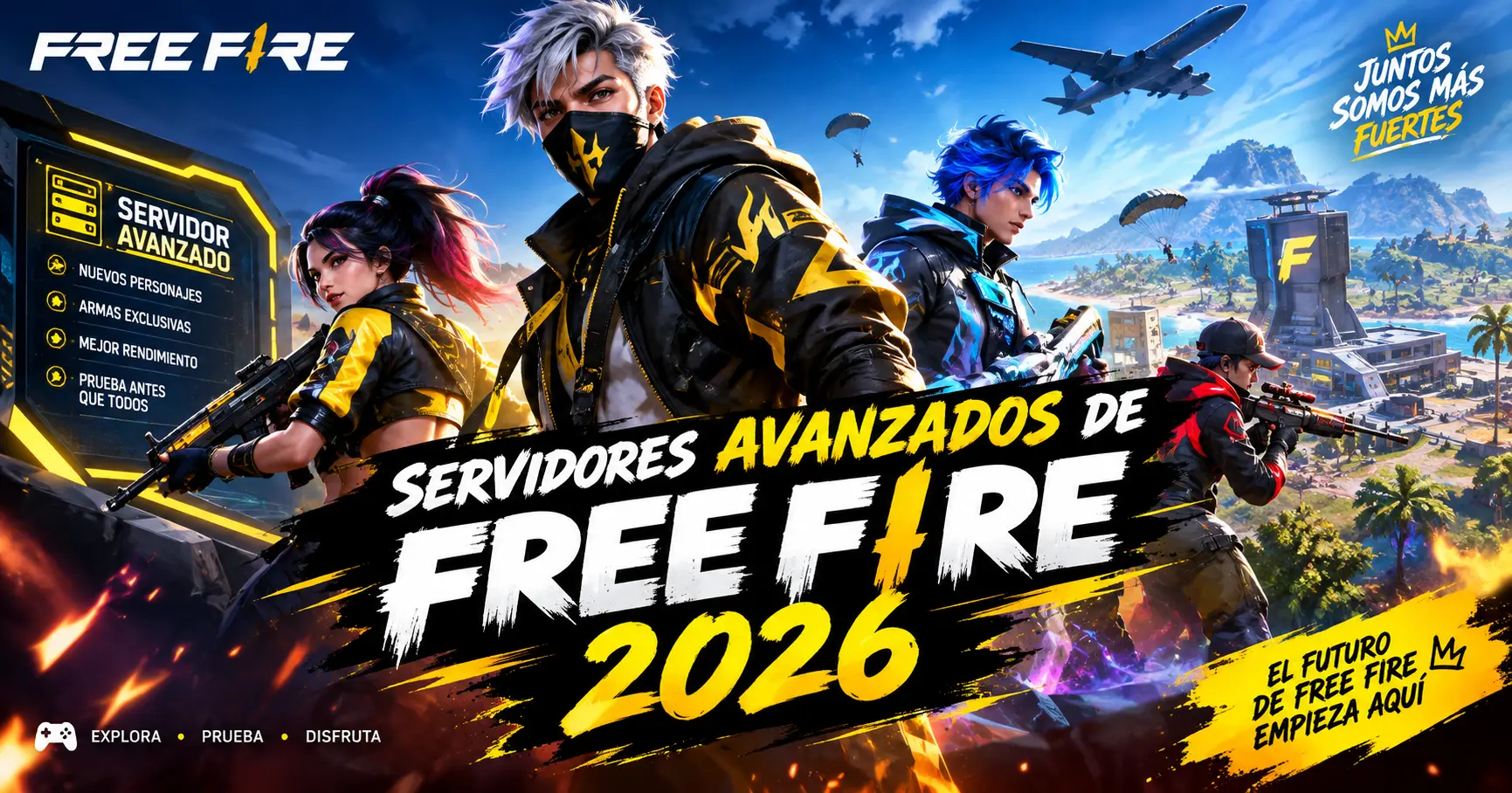 Servidores avanzados de Free Fire