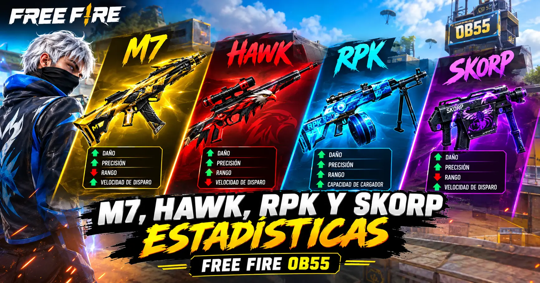 armas nuevas M7 Hawk RPK Skorp