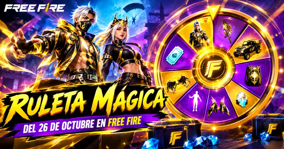 Ruleta Mágica del 26 de octubre en Free Fire
