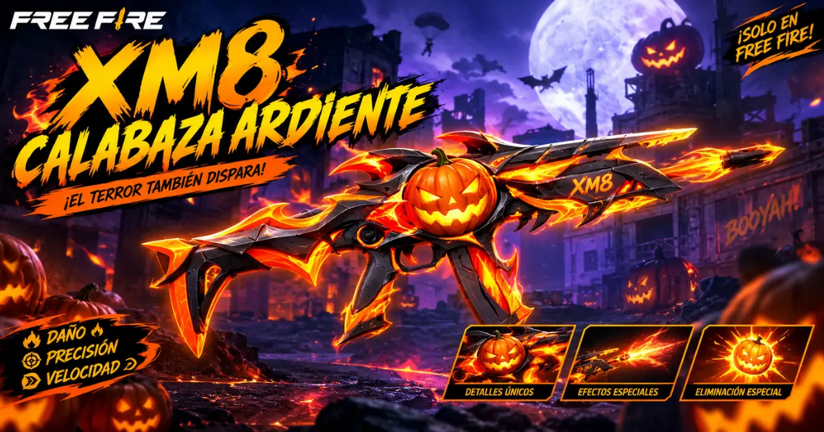 XM8 Calabaza Ardiente en Free Fire